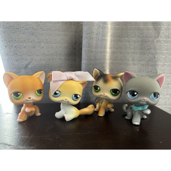 Littlest Pet Shop Other - LPS Littlest Pet Shop Cats Calico, Gray , Orange #42 #11 #27 and #74
